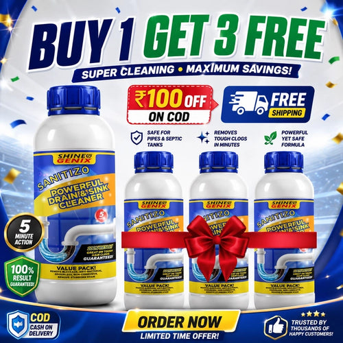 Powerful Sink & Drain Cleaner - Buy 1 Get 3 Free.